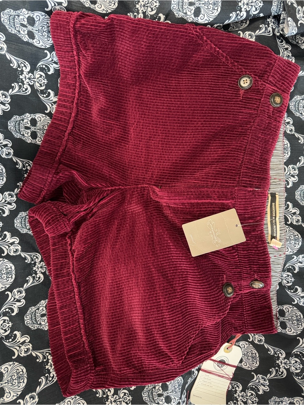Vintage Corduroy Shorts in Maroon
